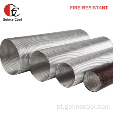 Tubo flexível de alumínio semi-rígido leve à prova de fogo